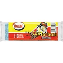 Ögem Büyük Boy Çöp Poşeti 10'lu 5 Adet Mavi 65 x 80 CM