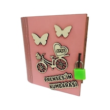 Kişiye Özel Dekoratif Ahşap Prenses Kitap Kumbara - Tipbox