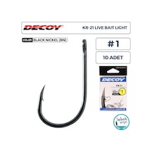 Decoy Kr-21 Live Bait Light Delikli Olta İğnesi Bn 1 10 Adet