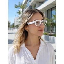 Akıllı Beyaz Gözlük 3 Lensli Bluetooth İle Müzik Kontrolü