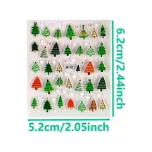 No:10 - 3d Tasarım Yapışkan Tırnak Sticker Tırnak Dövmesi Nail Art