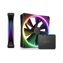 F140 Rgb İkili Paket 2 X 140 Mm Çift Taraflı Rgb Fan, Rgb Denetleyicili 20 Ayrı Ayrı Adreslenebilir Led Dengeli Hava Akışı Ve Statik Baskı Siyah