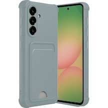 Ilkeshop Newface Samsung Galaxy Uyumlu A56 Kılıf Kelvin Kartvizitli Silikon - Açık Yeşil