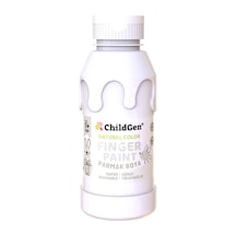 Childgen Süper Yıkanabilir Parmak Boya 350ml - Beyaz