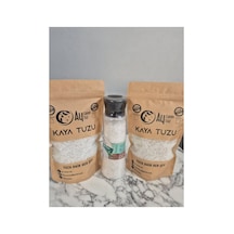 Doğal Kaya Tuzu 2x 500 Gr Ve 450 Gr Öğütücülü Set