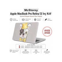 Macbook Pro Retina 13 İnç Kılıf A1425 A1502 Uyumlu Köpek Desenli Sert Kapak Kılıf Mat Hard Case İnce Hafif Çizilme Koruyucu Laptop Kılıfı Dog 61 Belirtilmemiş