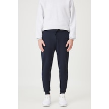 AC&Co / Altınyıldız Classics Standart Fit Normal Kesim Pamuklu Baskılı Cepli Erkek Eşofman Altı Lacivert