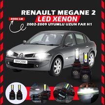 Renault Megane 2 2002-2009 Uzun Far Uyumlu Şimşek Etkili Led Xenon Light Series H1