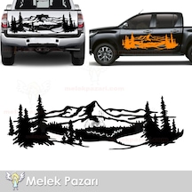 Orman Manzara Off Road - Karavan Oto Sticker, Araba Stickerı