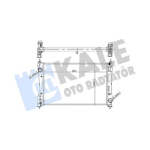 Kale 356955 Motor Su Radyatörü - Opel Corsa D 2006-2014 1.3 Cdti Dizel Manuel Şanz. 1300297 - 13313296 - 55700448 - 55704136