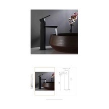 İsaoğlu Yapı Siyah Çanak Lavabo Bataryası Mat Siyah Lavabo Bataryası Kare Modern Tasarım Siyah