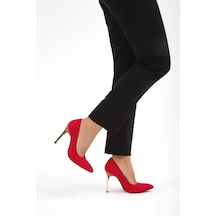 Tamer Tanca Kadın Vegan Kırmızı Abiye Ayakkabı Kırmızı