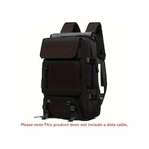 Gateesat Siyah Çok Amaçlı Büro Sırt Çantası Geniş Kapasiteli Nylon Polyester Gezgin siyah