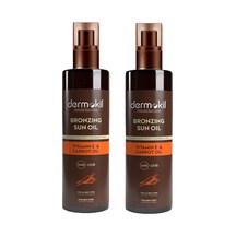 Dermokil Vitamin E & Carrot Oil Bronzlaştırıcı Güneş Yağı 2 x 200 ML