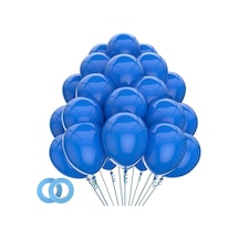 Balon Parlak Metalik Helyum Balon 10 Adet Lacivert Renk