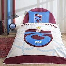Taç Lisanslı Trabzonspor Mavi Tek Kişilik Pamuk Pike Takımı 000000001000047412