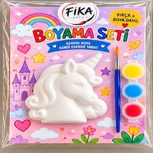Unicorn Boyama Seti Rölyef Taş Tozu Figür Boyama Seti