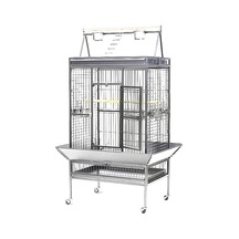 Dayang - 595 - Papağan Kafesi Ayaklı - Kmrsfres - Beyaz 102.5 80 172cm