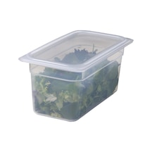 Cambro Gastronom Küvet 10cm Yarısaydam 1/3 - Pp Saklama Kabı 3'li Ekonomik Paket - 3 Adet Tarı 3 Adet Gümüş Toka