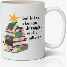 Yılbaşı Temalı Kupa Bardak Baskılı Kahve Kupa Bardak Model 13