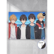 Anime Erkek Grubu Manga Anime Poster - Afiş - Dekoratif Duvar Posteri