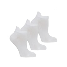 Thermoform Bambu 3'Lü Unisex Patik Çorap Beyaz Lacivert - Siyah
