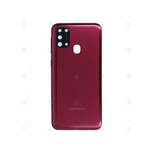 Samsung Galaxy M31 Uyumlu Kasa Kapak + Yan Tuşlar Sm-m215f Kamera Lensi Hariç - Kırmızı