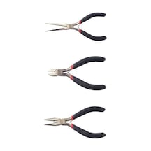 Py-017 Mini Yankeski Düz Ve Ince Uçlu Kargaburun 3 Lü Set