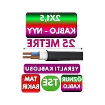 25 Metre Uzunluğunda 2x1,5 Nyy Yeraltı Kablo, Dayanıklı Yapı