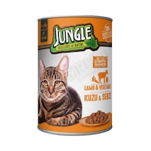 3 Adet Jungle Kedi Konservesi 400 Gr Kuzu Etli Sebzeli