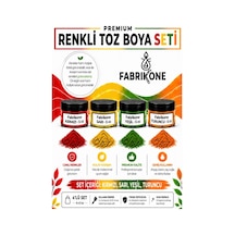 4'lü Set Premium Parafin Soya Wax Toz Mum Boyası Hobi Seti - 5 Cc Kırmızı, Sarı, Yeşil, Turuncu Bkfab4ksryt5g Karışık