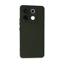 Xiaomi Redmi Note 13 Pro 5g Kılıf Nano İçi Kadife Silikon - Koyu Yeşil 0.2M-Çok Renkli