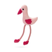 Hnrlıshp Beeztees Köpek Oyuncağı, Sesli, Flamingo, Peluş, Pembe, 39,5x19,5x6cm