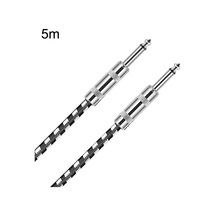 Sones 5m 2 Düz Başlı 6,35mm Gitar Kablosu Oksijensiz Bakır Çekirdekli Ts Büyük İki Çekirdekli Kablo