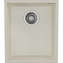 Teka Square 34.40 Tg Tek Hazneli Tezgahaltı Tegranite Eviye - Parlak Krem - 115230033