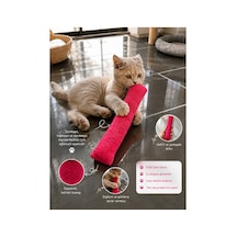 Yumuşak Peluş Kedi Oyuncağı Kedi Oyun Ve Aktivite Kediler İçin Peluş Oyun Arkadaşı Isırma, Yakalama Ve Eğlence Pembe