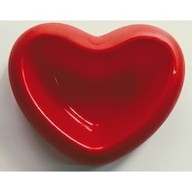 Georplast 21 x 18 x 6 CM Kalp Şeklinde Plastik Kedi Mama Kabı