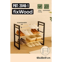 Fixwood Ahşap Ayakkabılık 65x51x20 Bej