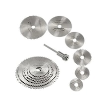 Metal 6 Parça Mini Matkap Ucu Ahşap Kesme Yuvarlak Çelik Bıçak Disk Testere Seti Kiti Lisinya Çok Renkli