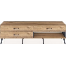 Arges Tv Ünitesi 3 Çekmeceli 176x30x51 Antrasit-çam/çam Atlas Çam/atlas Çam