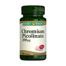 Natures Bounty Chromium Picolinate 200 Mcg Takviye Edici Gıda 100 Tablet