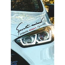 Opel Mokka X Sport Mind Far Sticker Kırmızı Yazı Şeritli Özel Tasarım Siyah Zemin Mokka X Yazılı Siyah & Kırmızı