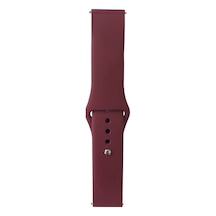 Galaxy   Uyumlu  Watch Active 2 40mm Band Serisi 20mm Klasik Kordon Silikon Strap Kayış-red Wine