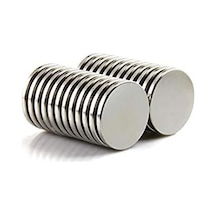 10 Adet 20x2 Mm Yuvarlak Güçlü Neodyum Mıknatıs Çap 20 Mm Kalınlık 2 Mm
