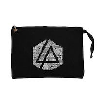 Linkin Park Sleeveless Siyah Clutch Astarlı Cüzdan / El Çantası Siyah
