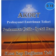 Akort Kısa Sap Bağlama Teli - Saz Teli 0.18