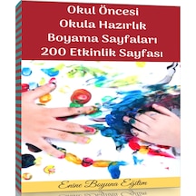 Spiralli Okul Öncesi Okula Hazırlık Boyama Sayfaları
