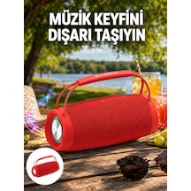Hubrendy Tekno Çevreleyen Sesli Rgb Destekli Kablosuz Taşınabilir Hoparlör Yeni Nesil