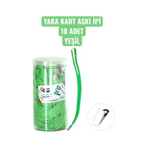 Yaka Kart Askı İpi 10 Adet Yeşil