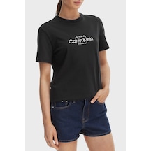 Calvin Klein Bayan T Shirt Lv047f810g Ub1 Siyah